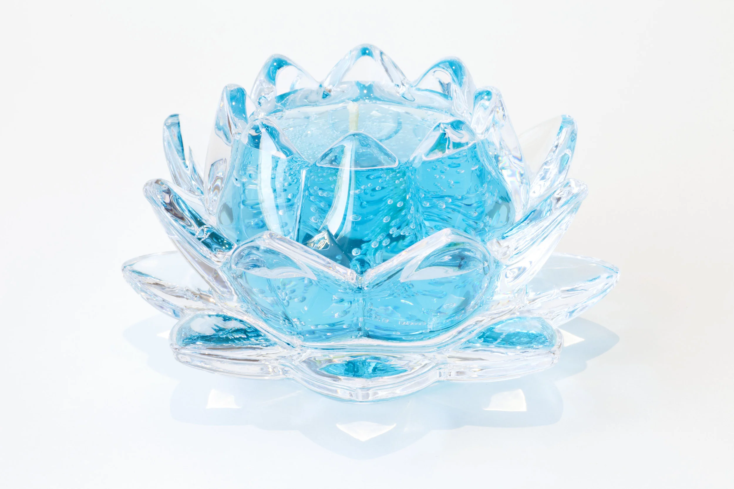 Lotus Gem Candle by Gemtera, Clear & Colorful™ - Gemtera | Gemmy